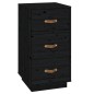 vidaXL Nachttische 2 Stk. Schwarz 40x40x75 cm Massivholz Kiefer vidaXL Nachttische 2 Stk. Schwarz 40x40x75 cm Massivholz Kiefer