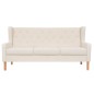 3-Sitzer-Sofa Stoff Cremeweiß 3-Sitzer-Sofa Stoff Cremeweiß