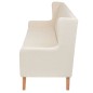 3-Sitzer-Sofa Stoff Cremeweiß 3-Sitzer-Sofa Stoff Cremeweiß