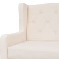 3-Sitzer-Sofa Stoff Cremeweiß 3-Sitzer-Sofa Stoff Cremeweiß