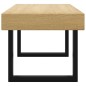 vidaXL Couchtisch Hellbraun und Schwarz 90x45x40 cm MDF und Eisen vidaXL Couchtisch Hellbraun und Schwarz 90x45x40 cm MDF und Eisen