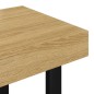 vidaXL Couchtisch Hellbraun und Schwarz 90x45x40 cm MDF und Eisen vidaXL Couchtisch Hellbraun und Schwarz 90x45x40 cm MDF und Eisen