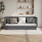 vidaXL Tagesbett Grau 100x200 cm Massivholz Kiefer vidaXL Tagesbett Grau 100x200 cm Massivholz Kiefer