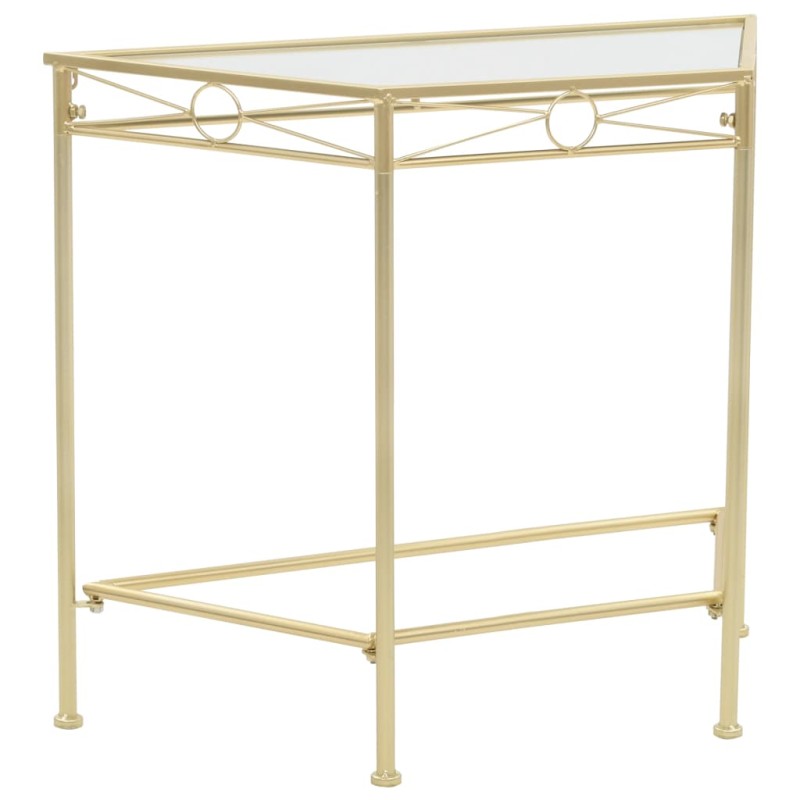 vidaXL Beistelltisch Vintage-Stil Metall 87x34x73 cm Gold vidaXL Beistelltisch Vintage-Stil Metall 87x34x73 cm Gold