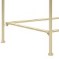 vidaXL Beistelltisch Vintage-Stil Metall 87x34x73 cm Gold vidaXL Beistelltisch Vintage-Stil Metall 87x34x73 cm Gold