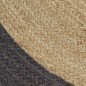vidaXL Teppich Handgefertigt Jute mit Dunkelgrauem Rand 150 cm vidaXL Teppich Handgefertigt Jute mit Dunkelgrauem Rand 150 cm