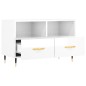 vidaXL TV-Schrank Hochglanz-Weiß 80x36x50 cm Holzwerkstoff vidaXL TV-Schrank Hochglanz-Weiß 80x36x50 cm Holzwerkstoff