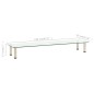 vidaXL TV-Tisch 120x35x17 cm Transparentes Hartglas vidaXL TV-Tisch 120x35x17 cm Transparentes Hartglas