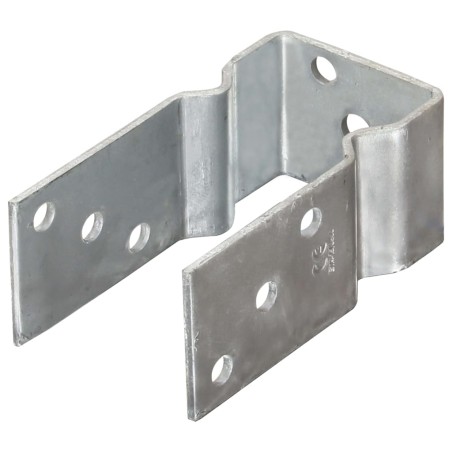 vidaXL Pfostenträger 6 Stk. Silbern 7×6×15 cm Verzinkter Stahl
