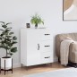 vidaXL Sideboard Hochglanz-Weiß 69,5x34x90 cm Holzwerkstoff vidaXL Sideboard Hochglanz-Weiß 69,5x34x90 cm Holzwerkstoff
