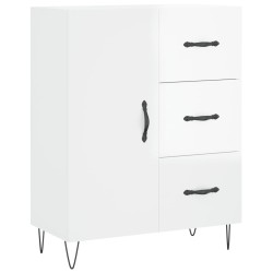 vidaXL Sideboard Hochglanz-Weiß 69,5x34x90 cm Holzwerkstoff