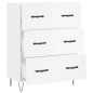 vidaXL Sideboard Hochglanz-Weiß 69,5x34x90 cm Holzwerkstoff vidaXL Sideboard Hochglanz-Weiß 69,5x34x90 cm Holzwerkstoff