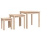 vidaXL Satztische 3 Stk. Massivholz Kiefer vidaXL Satztische 3 Stk. Massivholz Kiefer