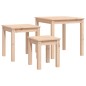 vidaXL Satztische 3 Stk. Massivholz Kiefer vidaXL Satztische 3 Stk. Massivholz Kiefer