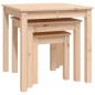 vidaXL Satztische 3 Stk. Massivholz Kiefer vidaXL Satztische 3 Stk. Massivholz Kiefer