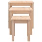 vidaXL Satztische 3 Stk. Massivholz Kiefer vidaXL Satztische 3 Stk. Massivholz Kiefer