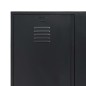 vidaXL Kleiderschrank Metall Industrie-Stil 90 x 40 x 180 cm Schwarz vidaXL Kleiderschrank Metall Industrie-Stil 90 x 40 x 180 cm Schwarz