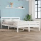vidaXL Massivholzbett Weiß 120x190 cm vidaXL Massivholzbett Weiß 120x190 cm