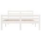 vidaXL Massivholzbett Weiß 120x190 cm vidaXL Massivholzbett Weiß 120x190 cm