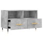 vidaXL TV-Schrank Betongrau 80x36x50 cm Holzwerkstoff vidaXL TV-Schrank Betongrau 80x36x50 cm Holzwerkstoff