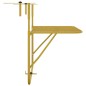 vidaXL Balkontisch Golden 60x40 cm Stahl vidaXL Balkontisch Golden 60x40 cm Stahl