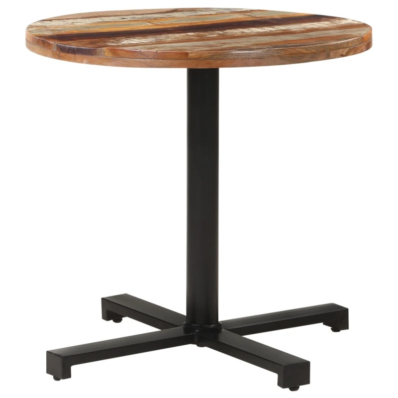 vidaXL Bistrotisch Rund Ø80x75 cm Altholz Massiv vidaXL Bistrotisch Rund Ø80x75 cm Altholz Massiv