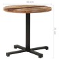 vidaXL Bistrotisch Rund Ø80x75 cm Altholz Massiv vidaXL Bistrotisch Rund Ø80x75 cm Altholz Massiv