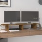 vidaXL Monitorständer Honigbraun 100x27x15 cm Massivholz Kiefer vidaXL Monitorständer Honigbraun 100x27x15 cm Massivholz Kiefer