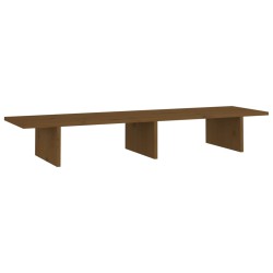 vidaXL Monitorständer Honigbraun 100x27x15 cm Massivholz Kiefer