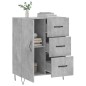 vidaXL Sideboard Betongrau 69,5x34x90 cm Holzwerkstoff vidaXL Sideboard Betongrau 69,5x34x90 cm Holzwerkstoff