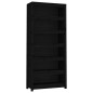 vidaXL Bücherregal Schwarz 80x35x183 cm Massivholz Kiefer vidaXL Bücherregal Schwarz 80x35x183 cm Massivholz Kiefer