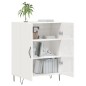 vidaXL Sideboard Hochglanz-Weiß 69,5x34x90 cm Holzwerkstoff vidaXL Sideboard Hochglanz-Weiß 69,5x34x90 cm Holzwerkstoff