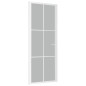 vidaXL Innentür 83x201,5 cm Weiß Mattglas und Aluminium vidaXL Innentür 83x201,5 cm Weiß Mattglas und Aluminium