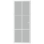 vidaXL Innentür 83x201,5 cm Weiß Mattglas und Aluminium vidaXL Innentür 83x201,5 cm Weiß Mattglas und Aluminium