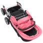 vidaXL Tandem-Kinderwagen Stahl Rosa und Schwarz vidaXL Tandem-Kinderwagen Stahl Rosa und Schwarz