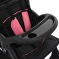 vidaXL Tandem-Kinderwagen Stahl Rosa und Schwarz vidaXL Tandem-Kinderwagen Stahl Rosa und Schwarz