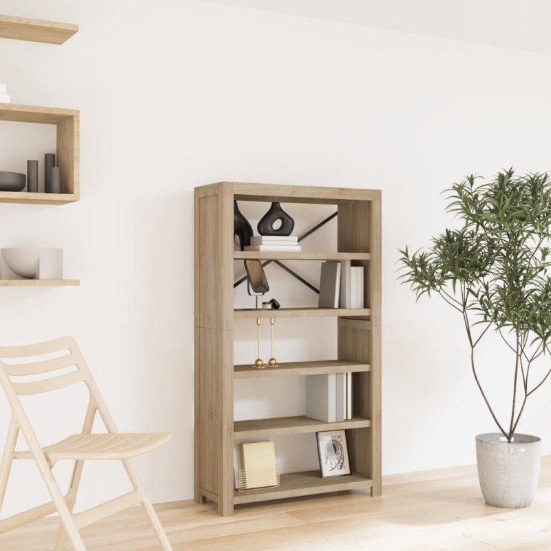 vidaXL Bücherregal 5 Fächer 80x30x140 cm Massivholz Akazie vidaXL Bücherregal 5 Fächer 80x30x140 cm Massivholz Akazie