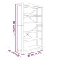 vidaXL Bücherregal 5 Fächer 80x30x140 cm Massivholz Akazie vidaXL Bücherregal 5 Fächer 80x30x140 cm Massivholz Akazie