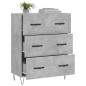 vidaXL Sideboard Betongrau 69,5x34x90 cm Holzwerkstoff vidaXL Sideboard Betongrau 69,5x34x90 cm Holzwerkstoff