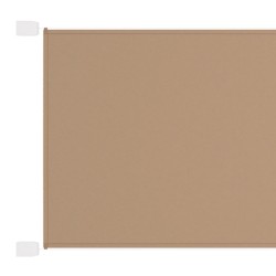 vidaXL Senkrechtmarkise Taupe 140x360 cm Oxford-Gewebe