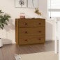 vidaXL Sideboard Honigbraun 80x40x75 cm Massivholz Kiefer vidaXL Sideboard Honigbraun 80x40x75 cm Massivholz Kiefer
