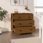 vidaXL Sideboard Honigbraun 80x40x75 cm Massivholz Kiefer vidaXL Sideboard Honigbraun 80x40x75 cm Massivholz Kiefer