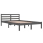 vidaXL Massivholzbett Kiefer 120x200 cm Grau vidaXL Massivholzbett Kiefer 120x200 cm Grau