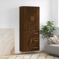 vidaXL Highboard Braun Eichen-Optik 69,5x34x180 cm Holzwerkstoff vidaXL Highboard Braun Eichen-Optik 69,5x34x180 cm Holzwerkstoff