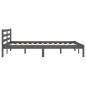 vidaXL Massivholzbett Kiefer 120x200 cm Grau vidaXL Massivholzbett Kiefer 120x200 cm Grau