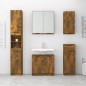 vidaXL Badschrank Räuchereiche 32x34x188,5 cm Holzwerkstoff vidaXL Badschrank Räuchereiche 32x34x188,5 cm Holzwerkstoff