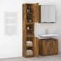 vidaXL Badschrank Räuchereiche 32x34x188,5 cm Holzwerkstoff vidaXL Badschrank Räuchereiche 32x34x188,5 cm Holzwerkstoff