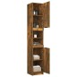 vidaXL Badschrank Räuchereiche 32x34x188,5 cm Holzwerkstoff vidaXL Badschrank Räuchereiche 32x34x188,5 cm Holzwerkstoff
