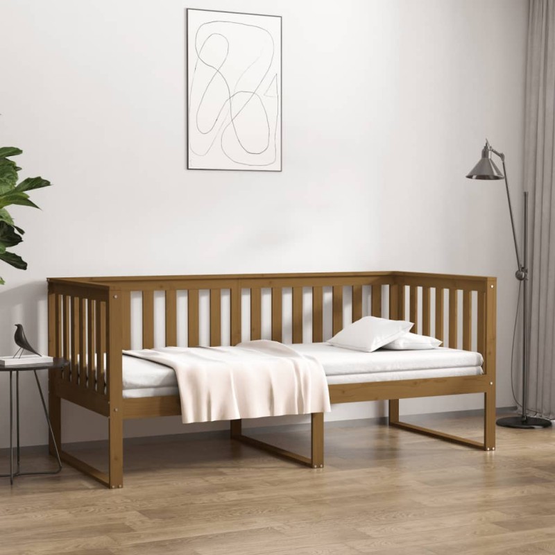 vidaXL Tagesbett Honigbraun 90x200 cm Massivholz Kiefer vidaXL Tagesbett Honigbraun 90x200 cm Massivholz Kiefer