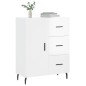 vidaXL Sideboard Hochglanz-Weiß 69,5x34x90 cm Holzwerkstoff vidaXL Sideboard Hochglanz-Weiß 69,5x34x90 cm Holzwerkstoff